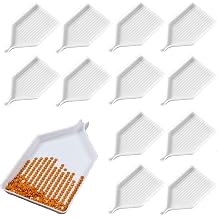 12 PcsCapacity Diamond Painting Trays,Reusable Plastic Bead Sorting and Storage Containers,for Rhinestone Gems, Nail Arts,Cross Stitch,DIY Diamond Drill Embroidery Adults Craft Accessories