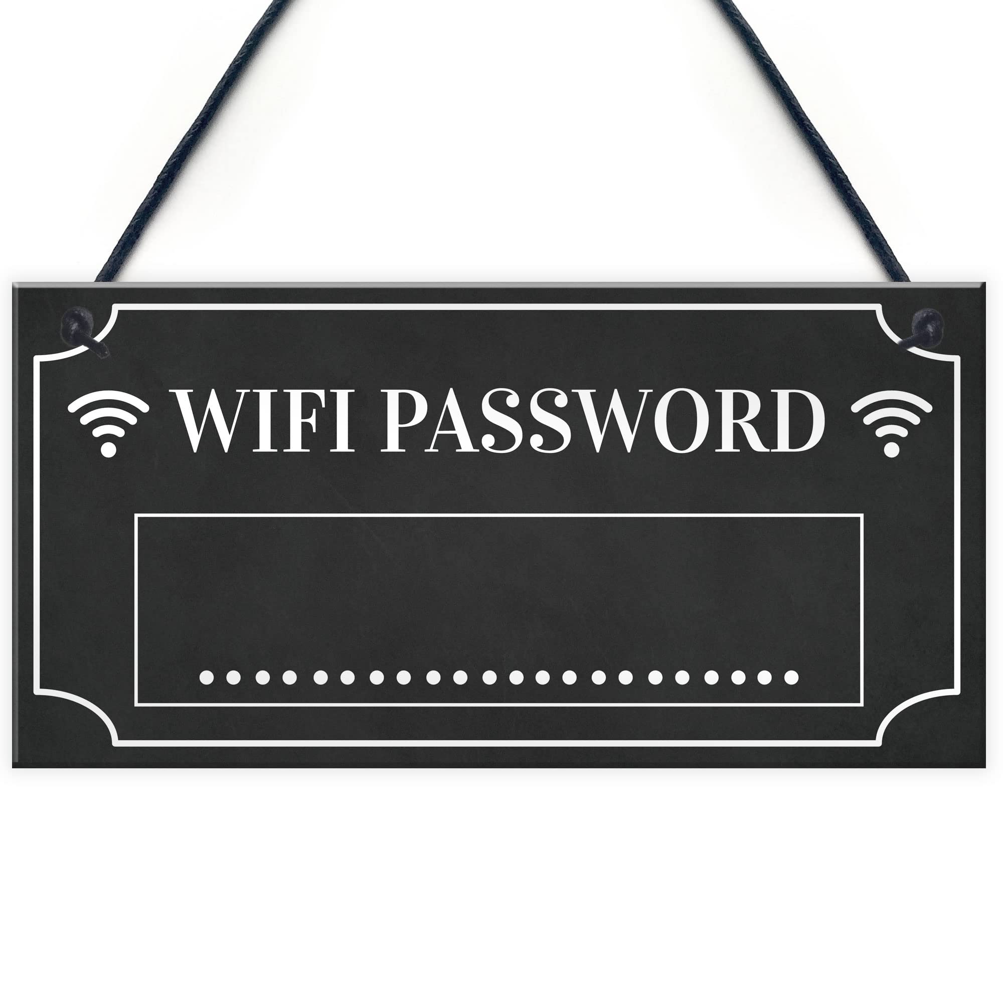 Red Ocean Wifi Password Hanging Home Decor Plaque House Warming Gift Home Internet Sign