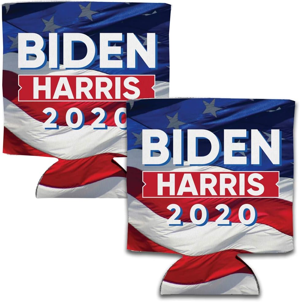 Biden Harris 2020 Can Cooler Set, Full Color, Set of