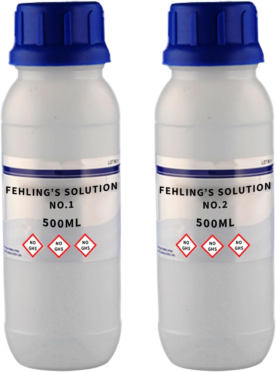 King Mariot Medical EquipmentsSet of 2 Fehling's Solutions No. 1 & No. 2 Lane & Eynon Modification 500ML | Clear Blue & Clear Colorless