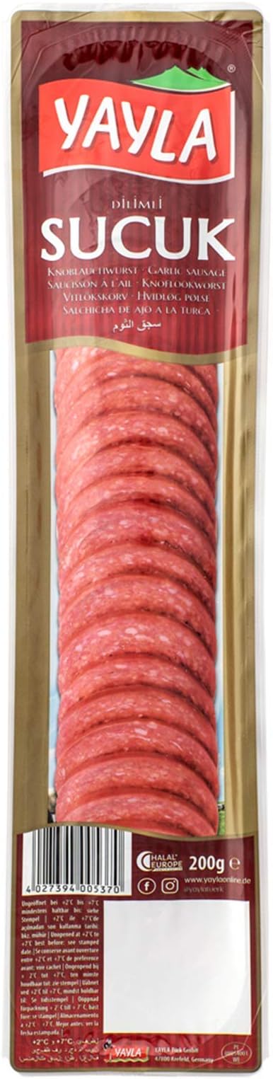 Yayla Sliced Sucuk - Dilimli Sucuk 200gr