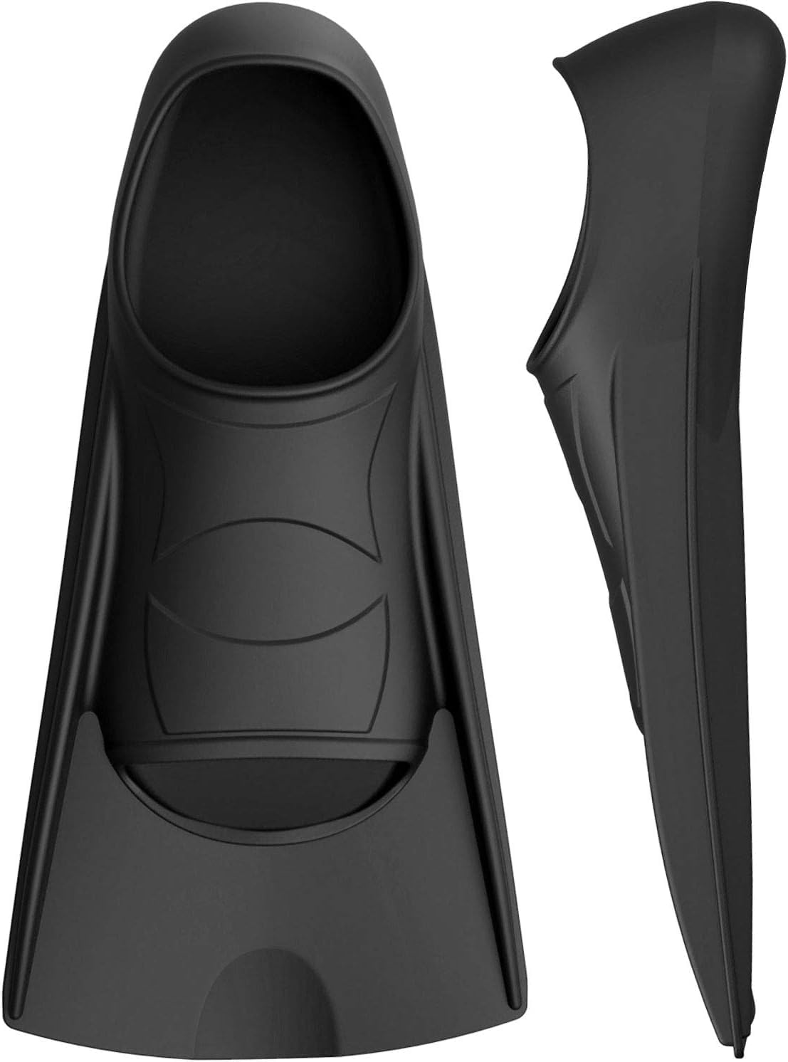 Swim Fins, Kids Swim Training Fins for Lap Swimming, Travel Size Flippers with Mesh Bag, Silicone Swimming Fins for Kids Teens Adults Women Men