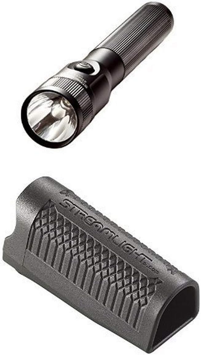 Streamlight Stinger C4 LED Rechargeable Flashlight with NiCad Battery and 12V DC Charger, Black and Duty Holster for Stinger LED, Stinger LED HL, Stinger Classic LED, PolyStinger LED and PolyStinger LED HAZ-LO Flashlights