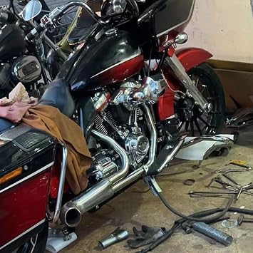 Motorcycle For Harley Touring CVO Street Glide Road King Special Classic 2018-2022 Retrofit 2-in-1 Muffler Black Exhaust Pipe Accessories Decorate