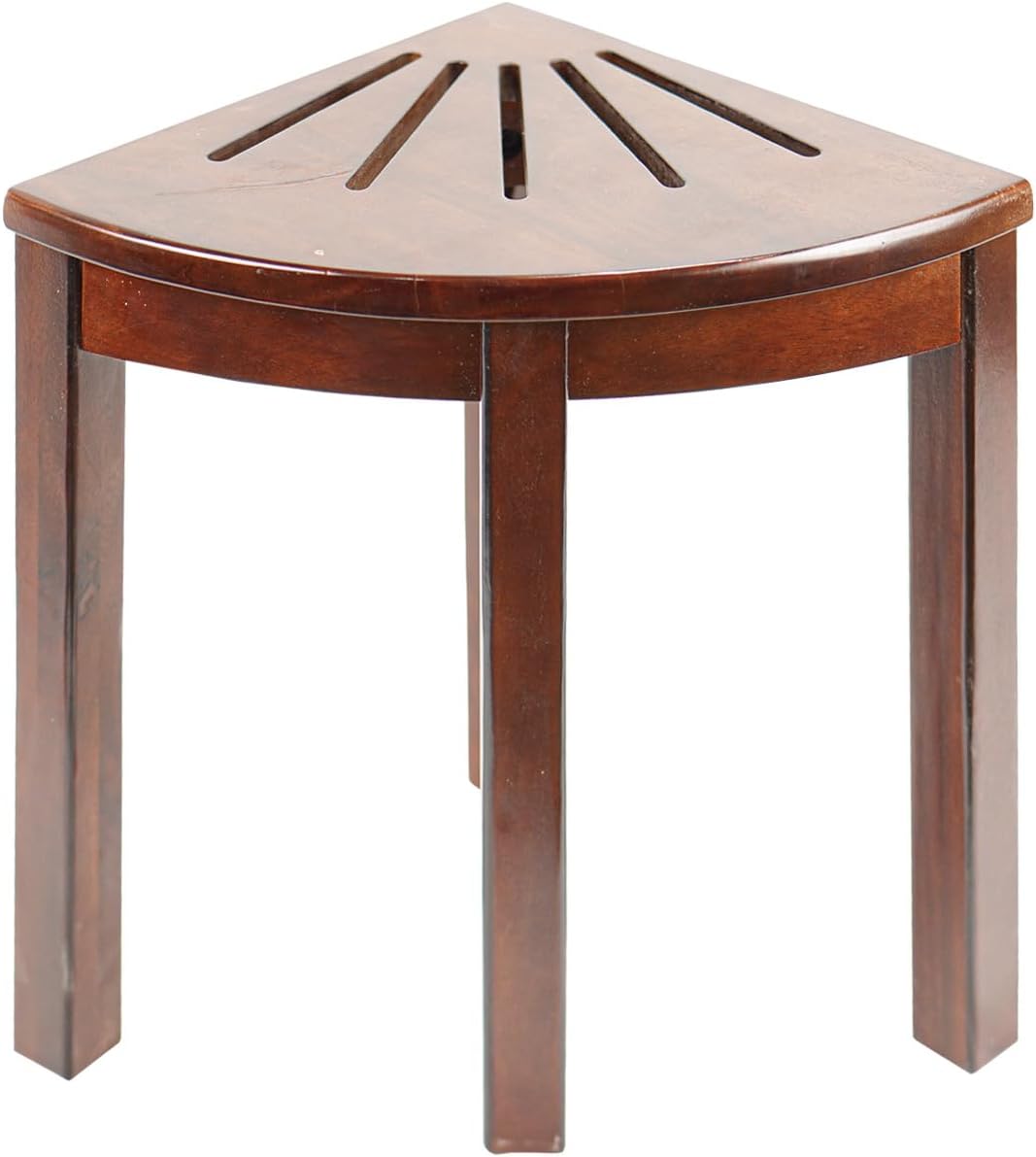 Amazon.com: Nabytok Solid Wood 1-Tier Corner Shower Bench, 12"x12"x15 ...