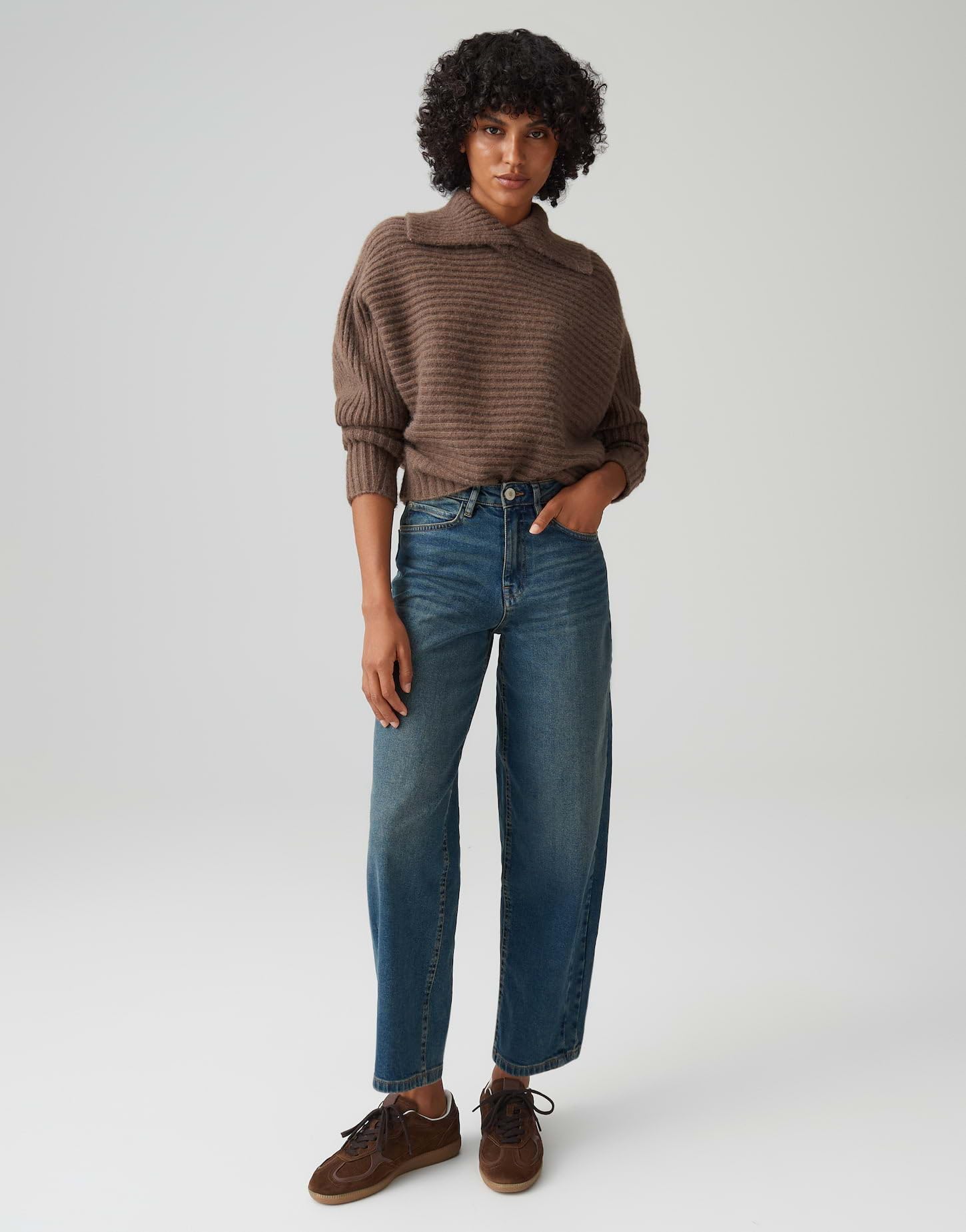 OPUS Damen Barrel | LOLAH MODERN Barrel Jeans aus BCI Cotton Mix Mid Rise