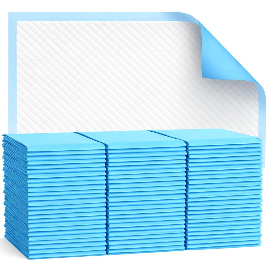 Disposable Baby Underpad Cum Changing Mats, 100 Count 60x60 CM Waterproof Pads for Baby, Breathable Underpads act as 100% Water Proof Bed Protector, Non Slip Backsheet, Hypoallergenic-image-16