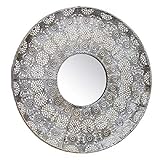 Home DCASA Dcasa Metal Redondo Espejos de Pared Muebles Pegatinas Decoración del hogar Unisex Adulto, Multicolor (Multicolor), única