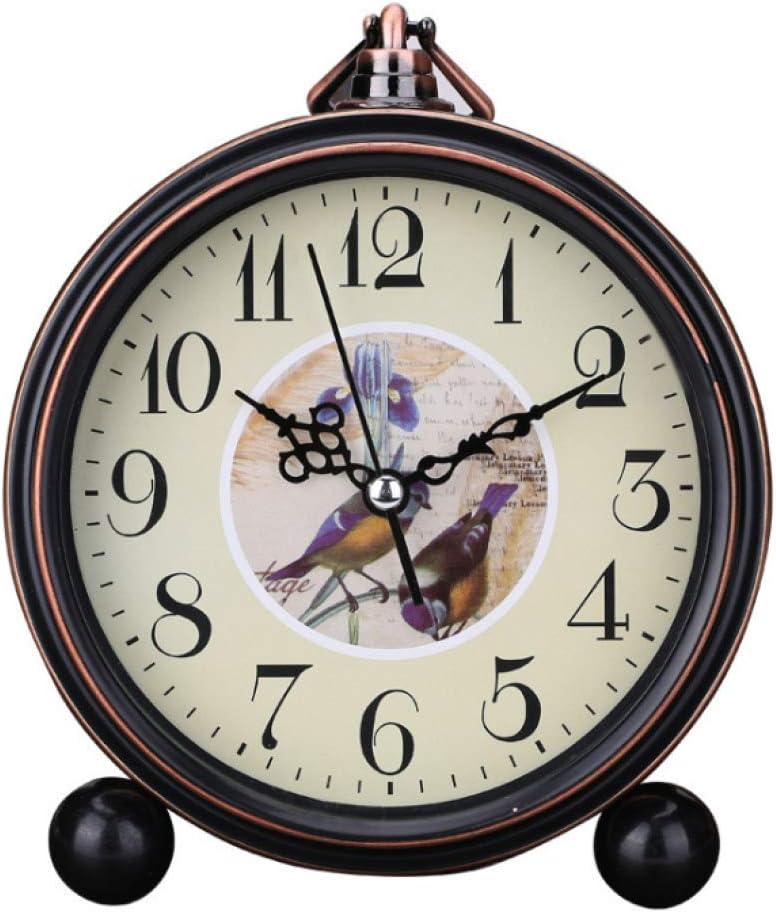 Mantle/Desk Clock Living Room Creative Desk Decoration Mute Clock Digital Clocks, Black, 15×13.5cm Mantel Clocks,