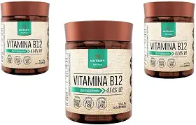 KIT 3X VITAMINA B12 METILCOBALAMINA 60 CAPS NUTRIFY