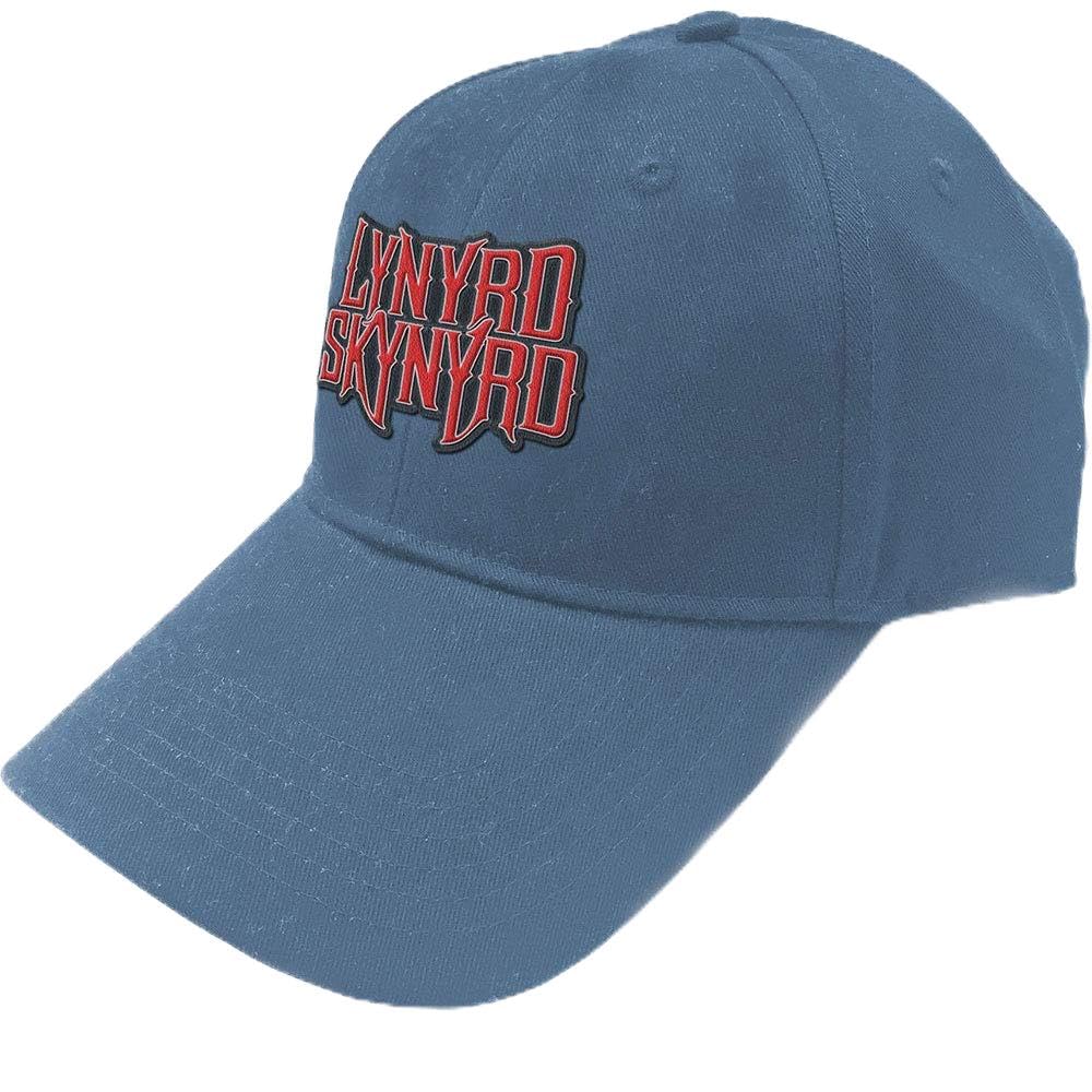 Rock Off Officially Licensed Products Blue Lynyrd Skynyrd Logo Official Baseball Cap