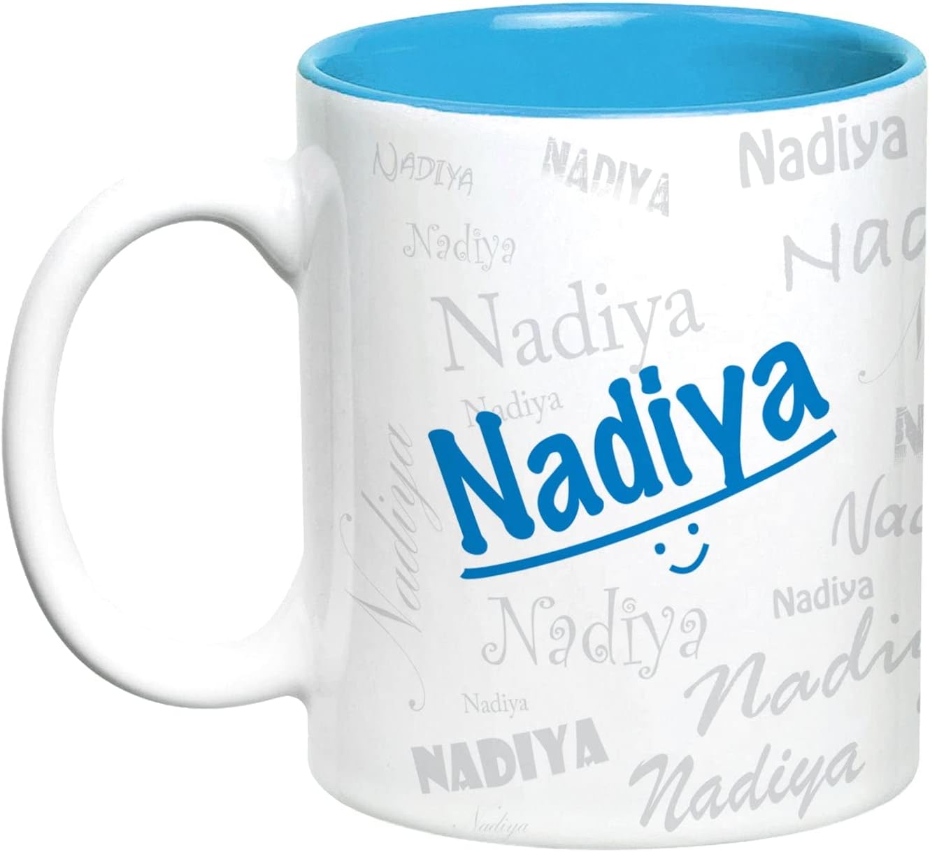 Hot MuggsMe Graffiti Mug - Nadiya Personalised Name Ceramic, 315ml, 1 Unit