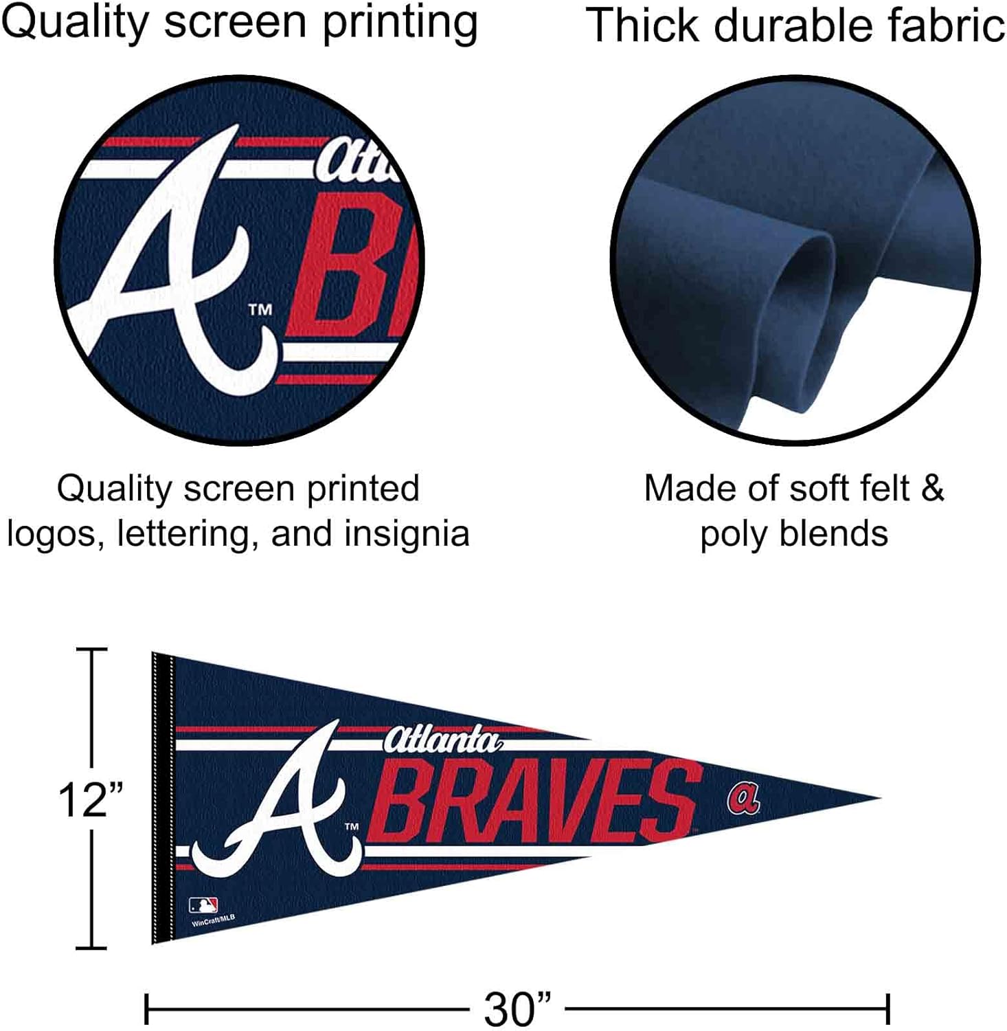 Atlanta Baseball Large Pennant - Image 2