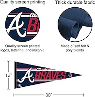 Vista 2 de Banderín grande de béisbol de Atlanta