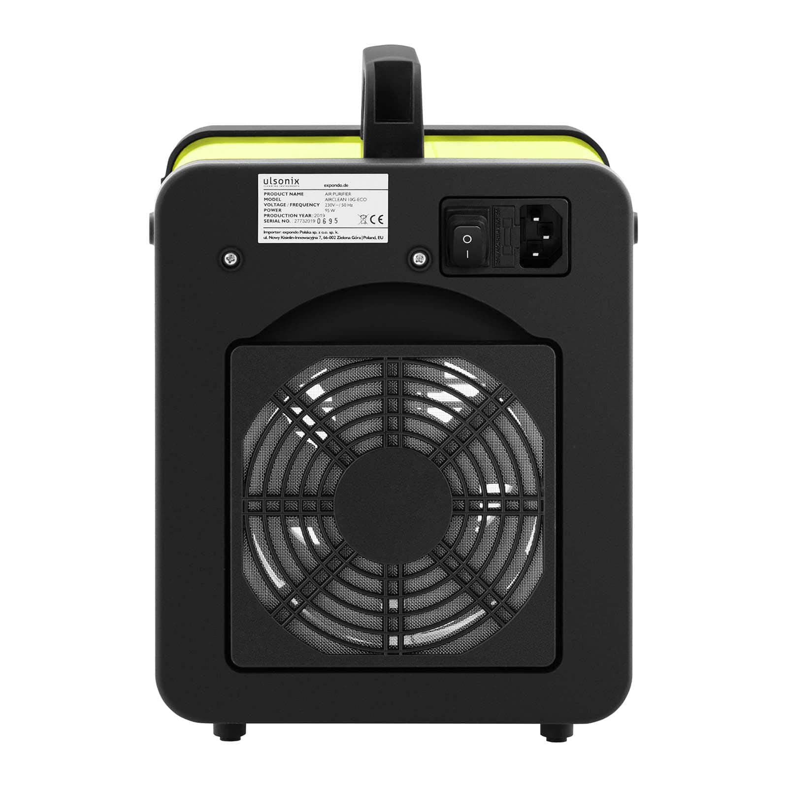 Industrieller Ozongenerator Luftreiniger Ozon Sterilisator Timer 10000mg/h 95W AIRCLEAN 10G-ECO (60 Min Timer, pulverbeschichteter Stahl, Edelstahlfilter)
