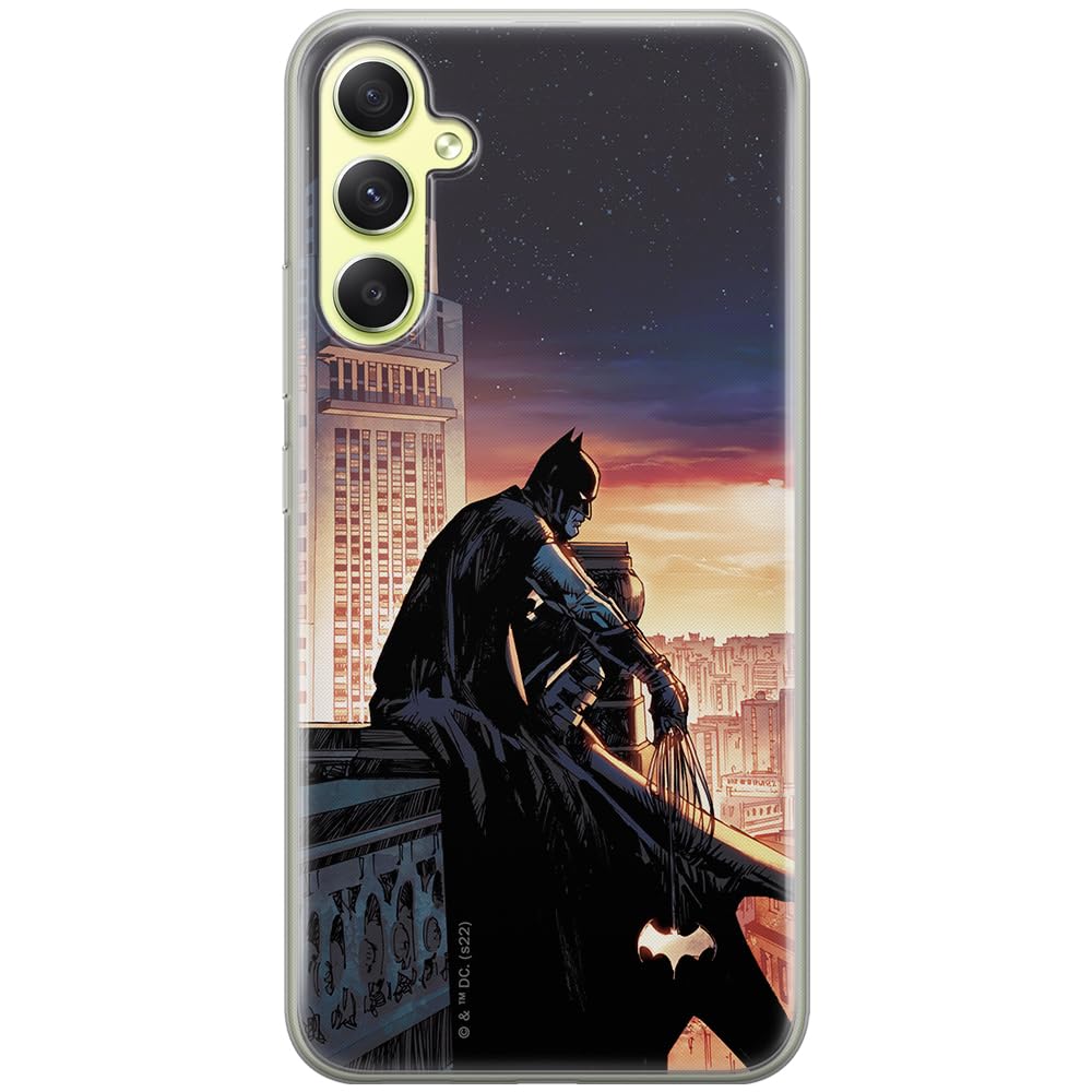 ERT GROUP mobile phone case for Samsung A34 5G original and officially Licensed DC pattern Batman 060 optimally adapted to the shape of the mobile phone, case made of TPU
