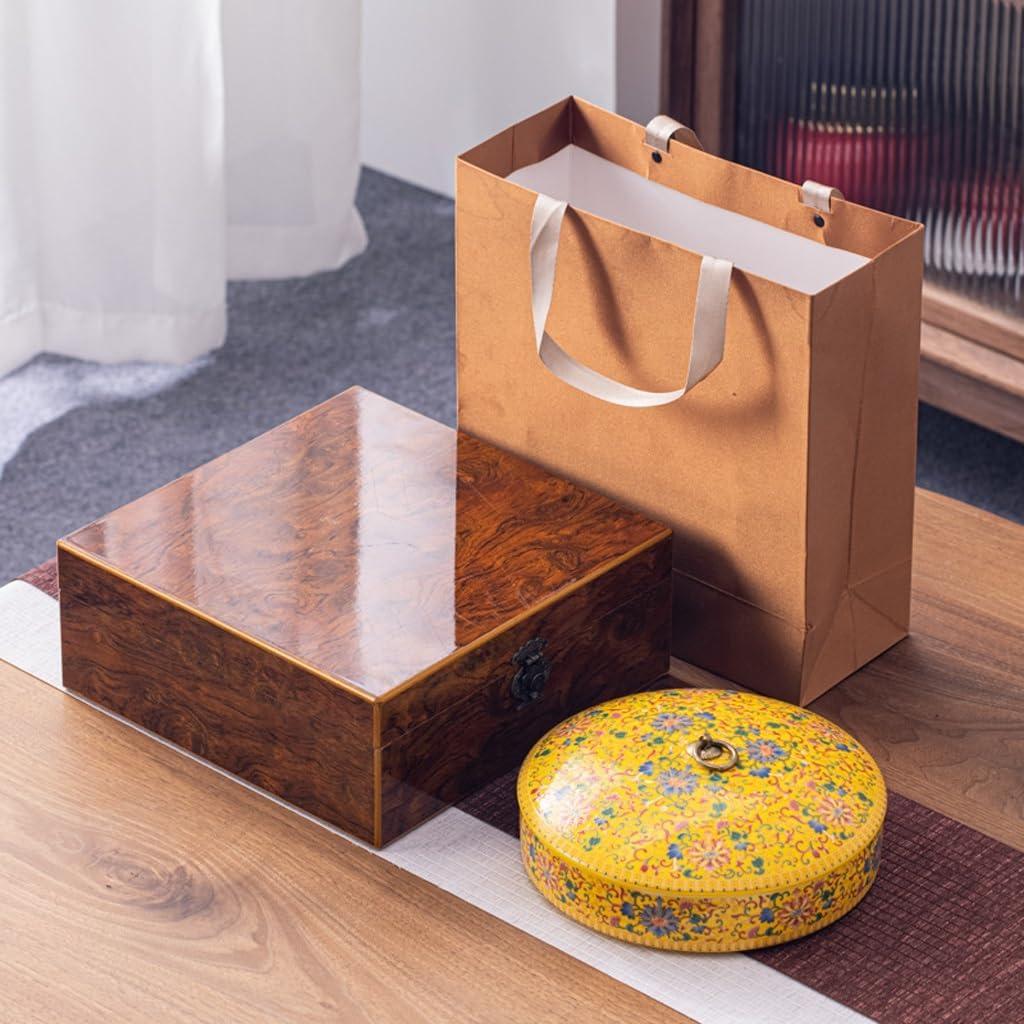 SONGCHAO Sugar Jar Ceramic Tea Cans, Cake Packaging Boxes, Sealed Storage, Home Decoration Ornaments Tea Canister