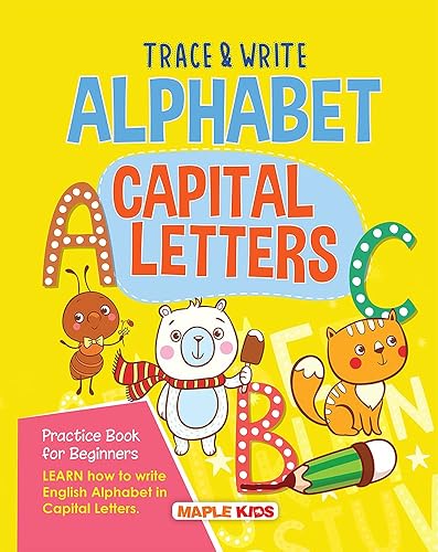 Alphabets Writing Book - Capital Letters (Practice) - Pattern Tracing - Alphabet - Early Learning - Capital Letters for Kids - Activity Book for Toddlers, Nursery, Pre School Children