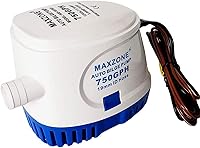 Vista 11 de Bomba de agua sumergible automática para barco de sentina 12 V 1100 GPH Auto con interruptor flotante, salida de 1-1/8", compacta para barco marino