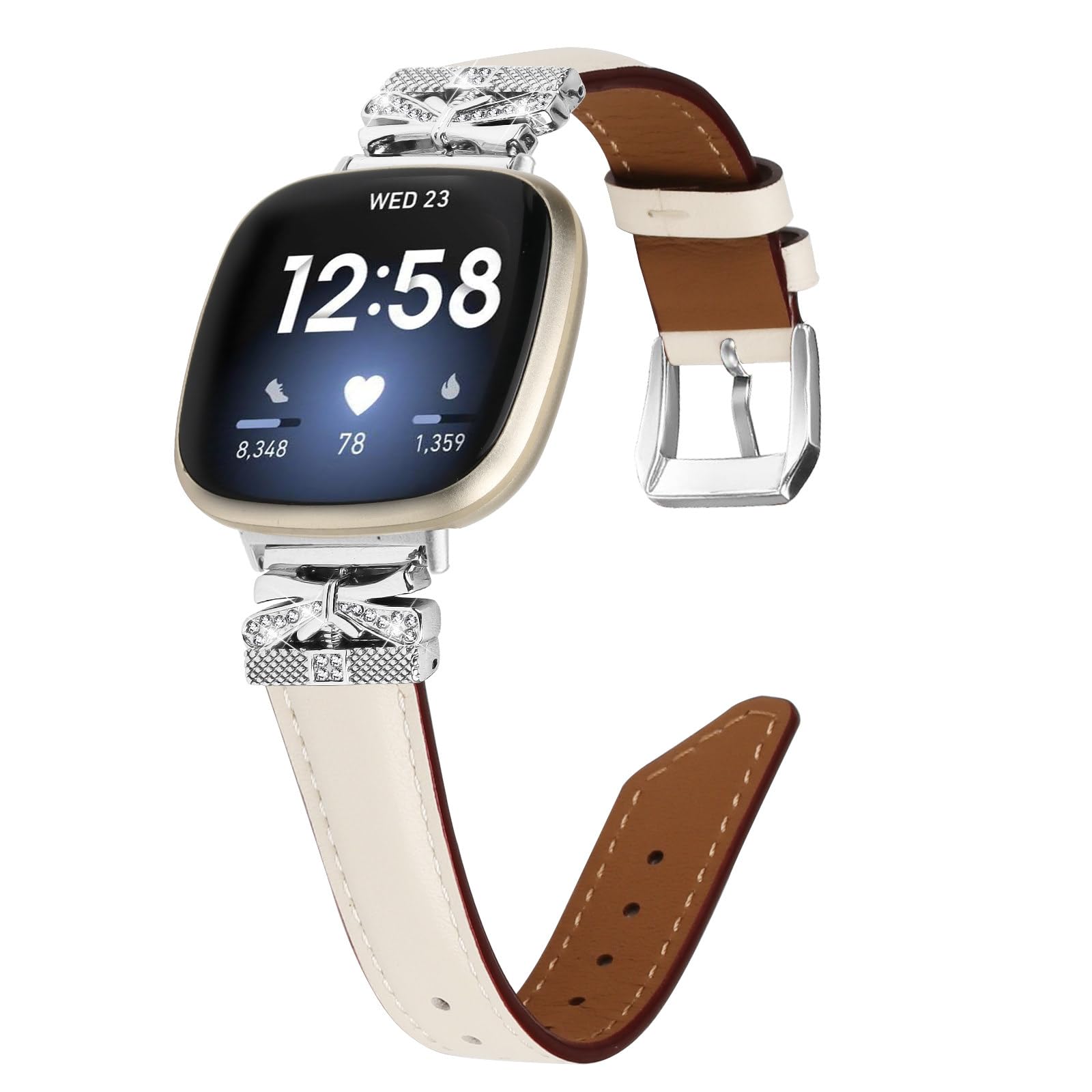 Vancle Bracelet De Rechange En Cuir Souple Pour Fitbit Luxe – Respirant, Ajustable 150-200mm, Homme/Femme (Plusieurs Couleurs)