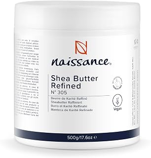 Naissance Shea Butter Refined (No. 305) 500 g - Pure, Natural - for DIY Beauty Recipes, Body, Face, Hair Moisturiser - Moisturizes and Protects Dry Skin