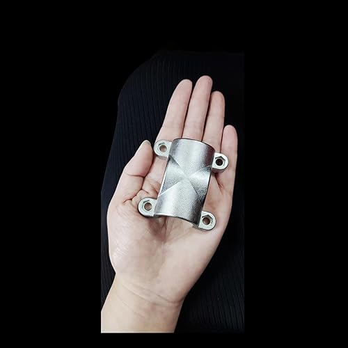 Miniatura 5 de Keehui Grado marino 316 acero inoxidable montaje en tubo pasamanos Abrazadera de tubo cruzado para tubo de 1 pulgada (2 juegos)