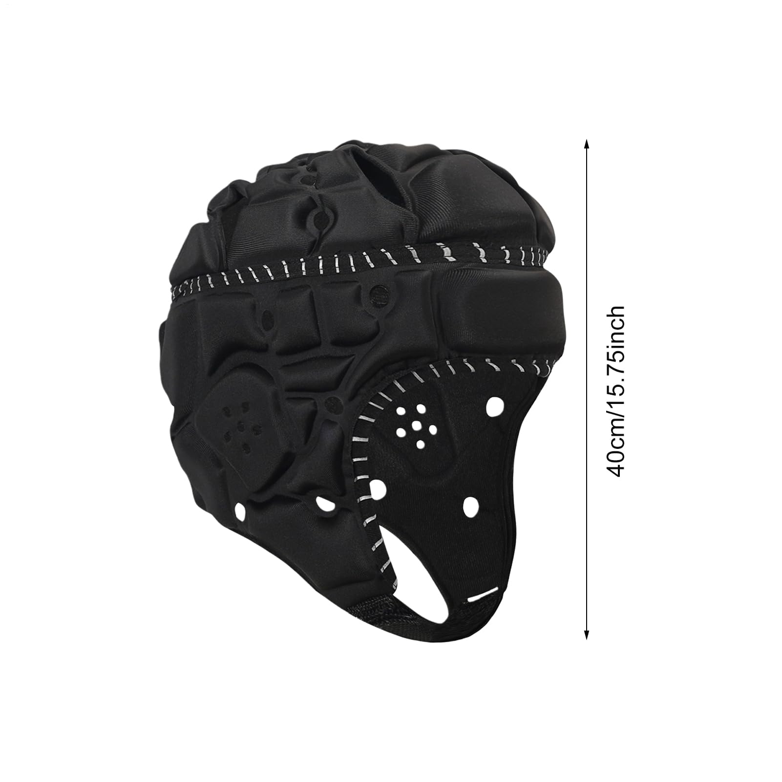 Casco da football, riflettente imbottito morbido regolabile, copricapo protettivo da calcio, vestibilità leggera e confortevole, opposizione effetto robusto, migliore attrezzatura sportiva di sicurezz
