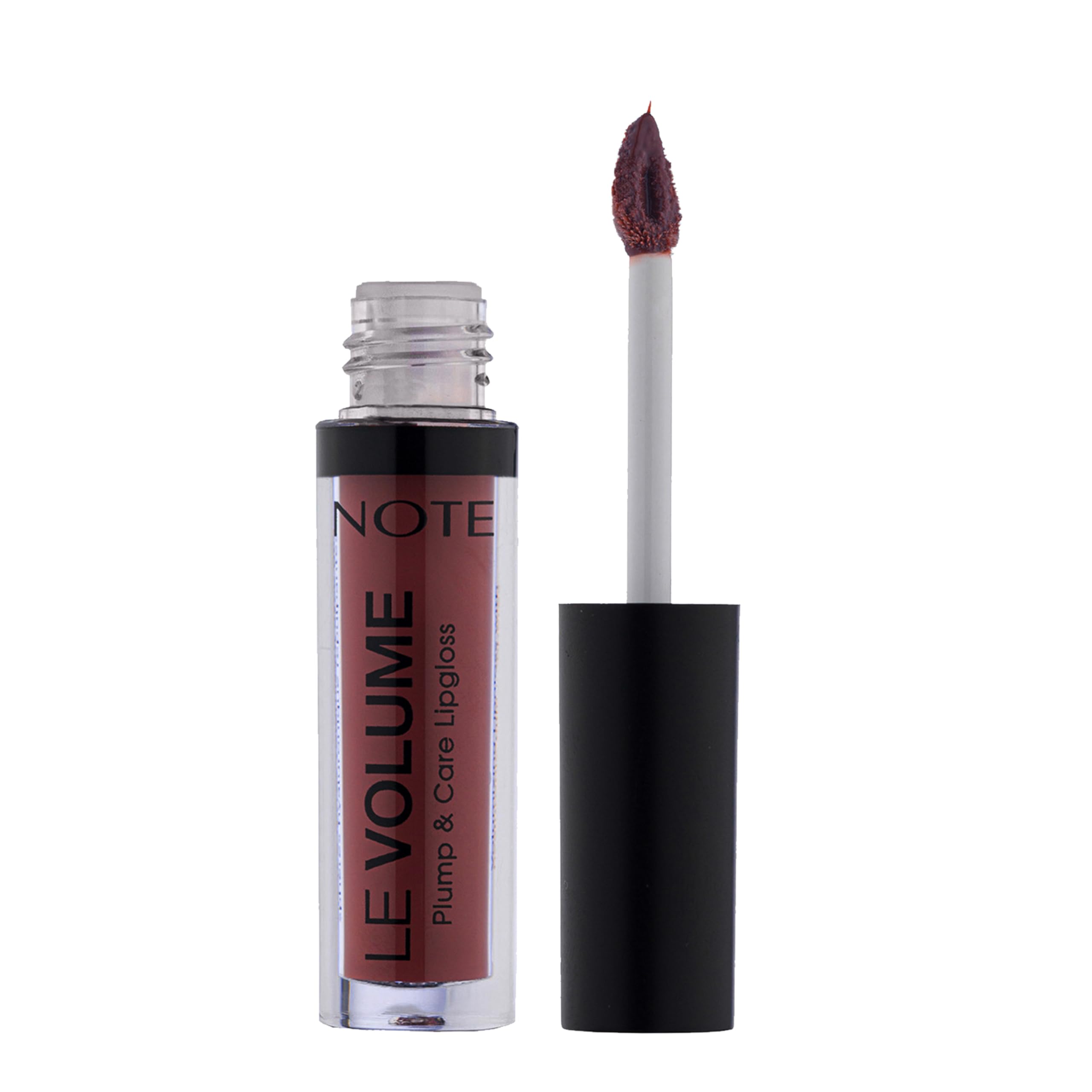 NOTE Cosmetique Lip Gloss Plumping & Moisturizing Effect – Enriched with Hyaluronic Acid – Lip Cream Perfecting Effect Volumising Effect – Gloss Effect 3D Effect – Shine and Volume (08 Dark Caramel)
