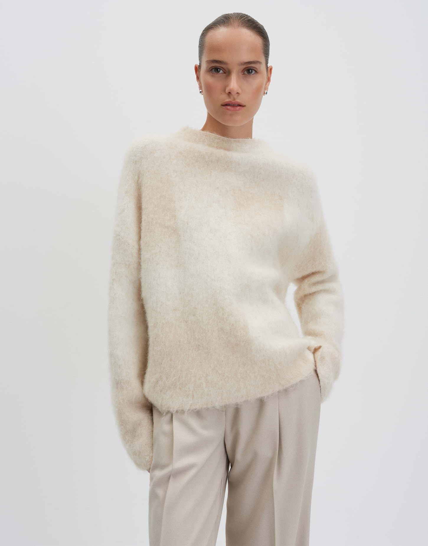 someday Damen Pullover | TEONIE Loose Strickpullover mit Jacquardmuster
