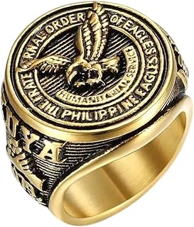 New 2025 Arrival Men 316L Stainless Steel Ring for Men Philippines Eagle Rings Women Waterproof Finger Hip Hop Eagle Ring with for You Accessories Trendy Creative Gift