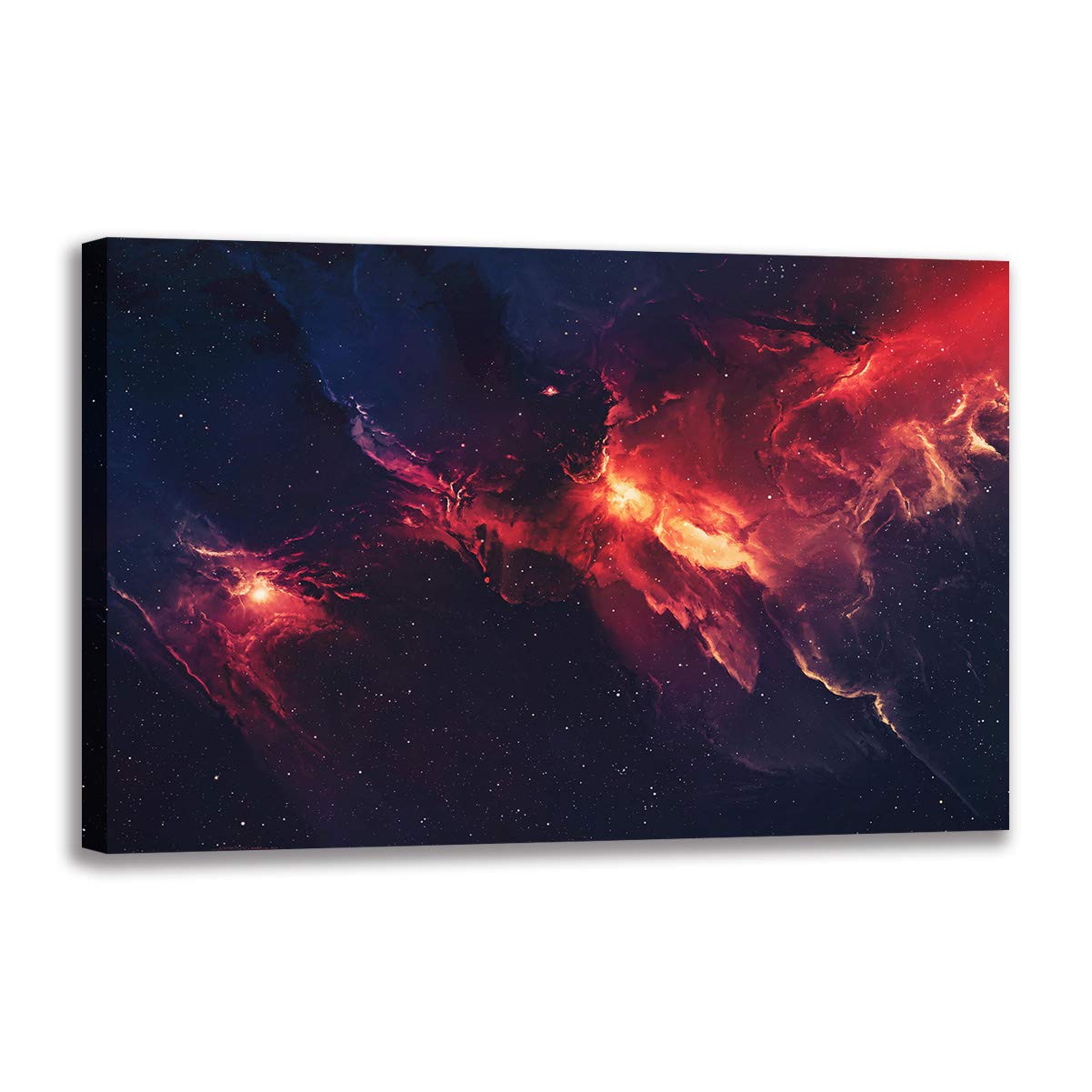 Toile galaxie grand format impression peinture huile univers 90x140