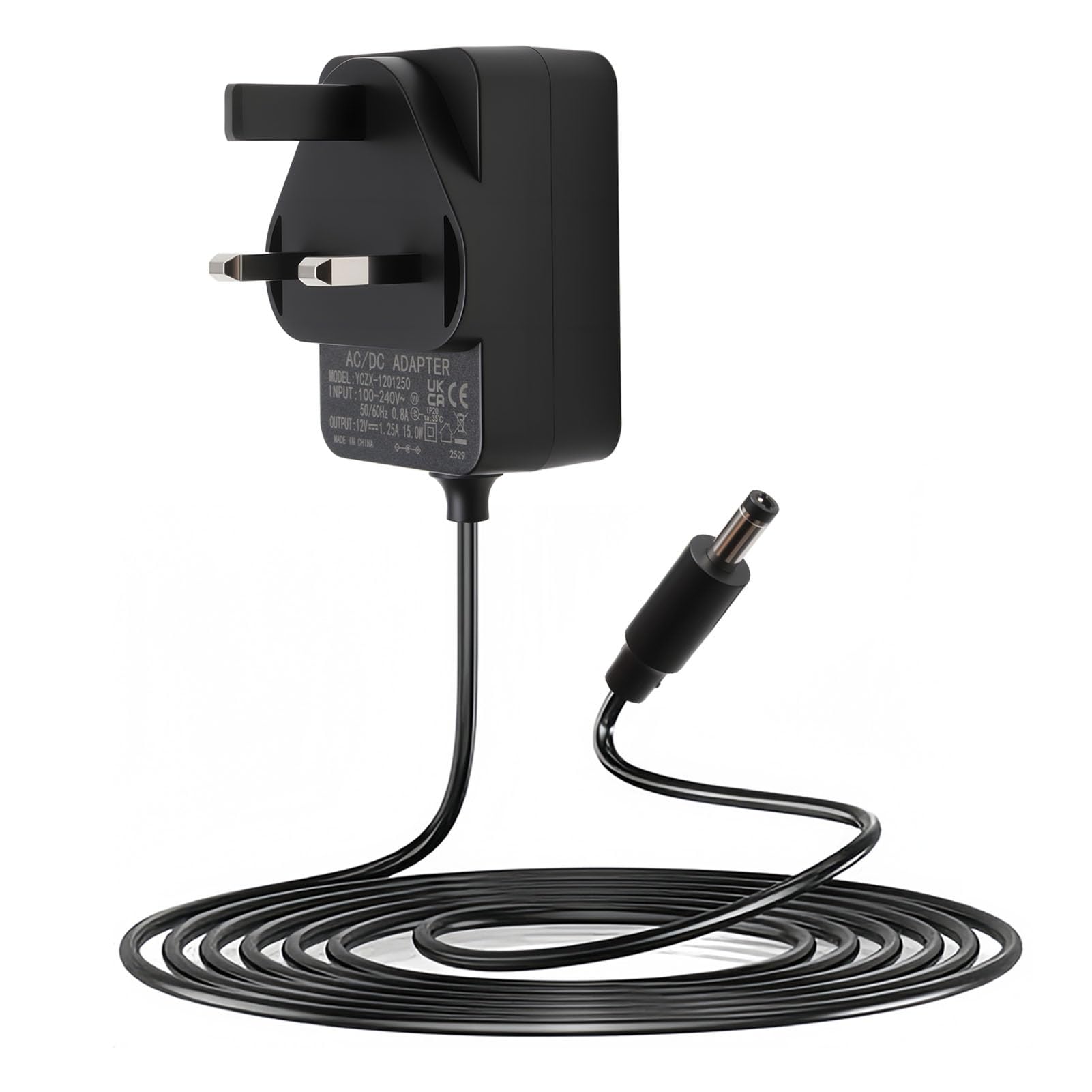 12V 15W Power Supply Charger for Echo Dot 3rd, 4th & 5th Gen, Echo