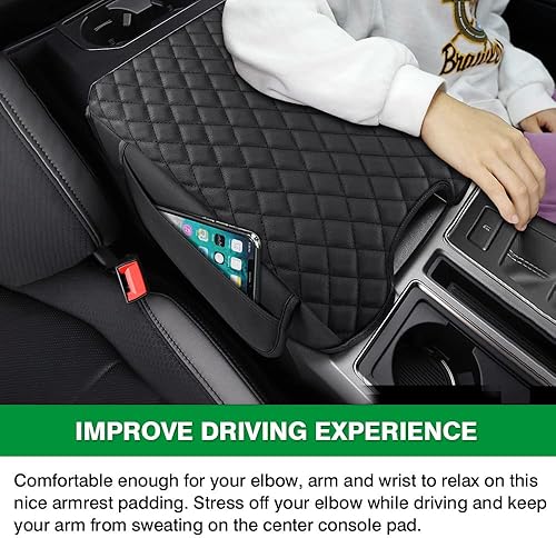 Miniatura 4 de Shademax Ajuste personalizado para funda de consola central 2015-2020 Ford F-150 F150  2017-2022 F250 F350 F450 2018-2024 Accesorios de expedición