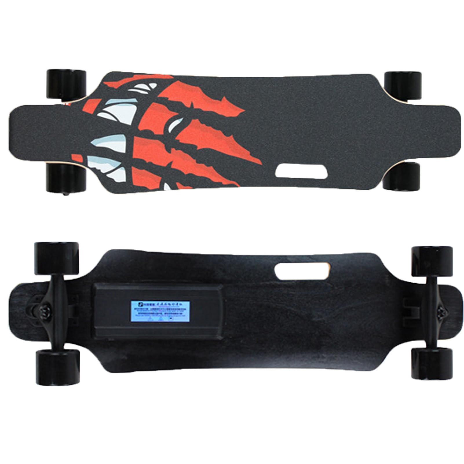 Pwekzxt H Electric Longboard Skateboard Wit Remote,Electric Skateboard,Commuting E-Longboard,Rechargeable Skateboard, 15 Km Range, 7-Layer Maple Deck, For Daily Commuting