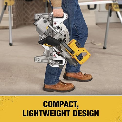 Miniatura 3 de DEWALT - Sierra ingleteadora de 20 V máx, 7-1/4 pulgadas, solo herramienta, inalámbrica (DCS361B)