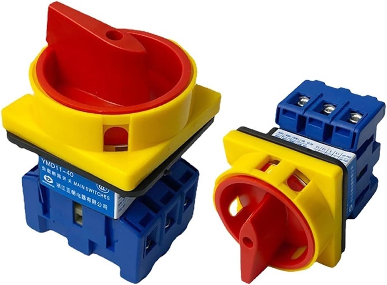 Isolator Switch YMD11-40A 690V Universal Power Control 3/4P Changeover Cam Switches 6/8 Terminal Sliver Contacts(40A 3P)