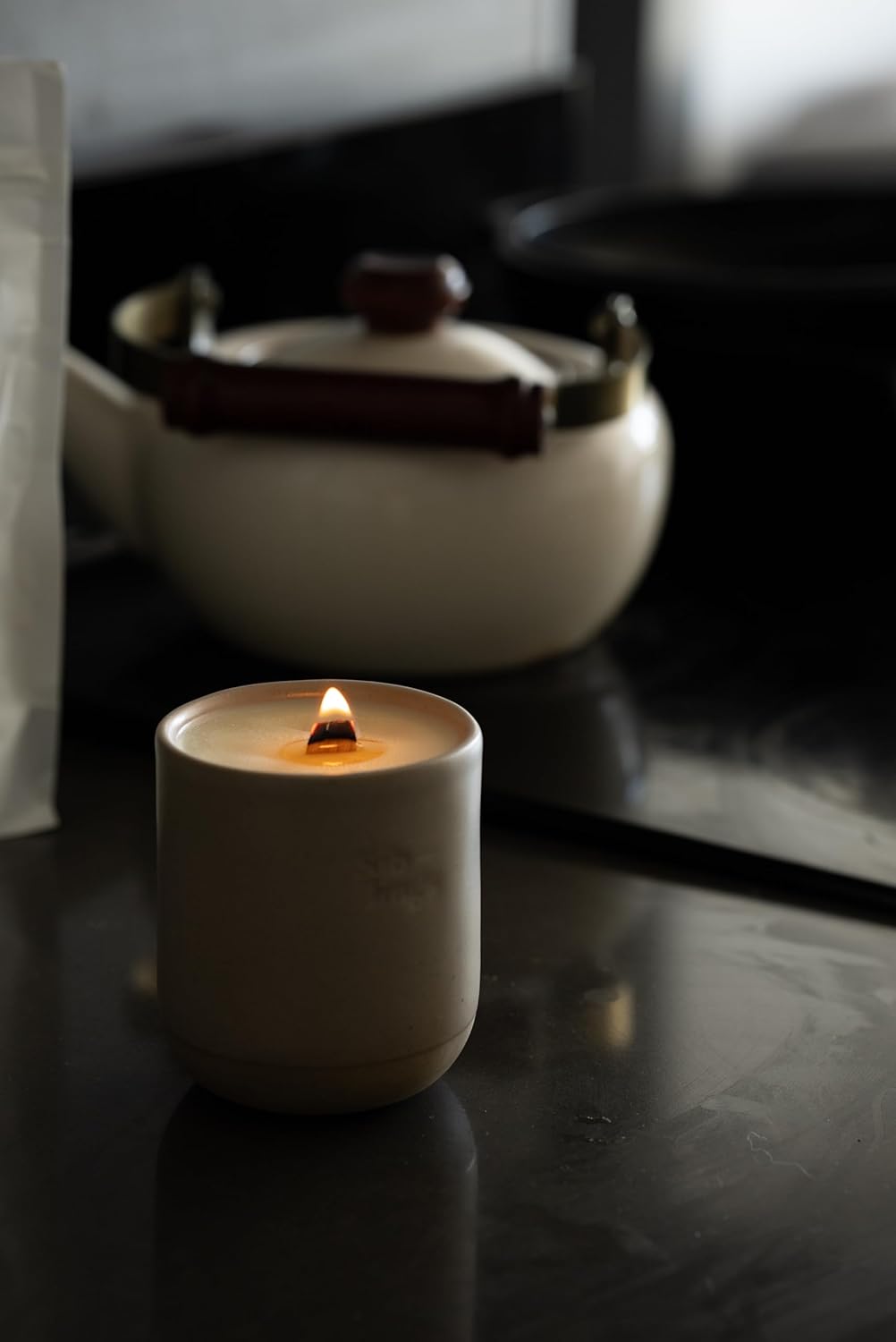 Siblings Forever Candle | Refillable Coconut-Soy Wax Candle with Wooden Wick | Scent Last Picked Pumpkin – Cashmere Woods, Cedarwood, Tonka Bean | Clean, Non-Toxic, Sustainable, 60 Hr Burn