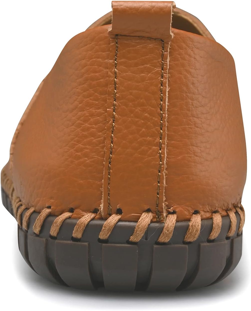 Men's Genuine Leather Loafer Shoes Slip On Soft Breathable Handmade Stitching Fashion Casual Shoes Lightweight Driving Dress Shoe - Image 3