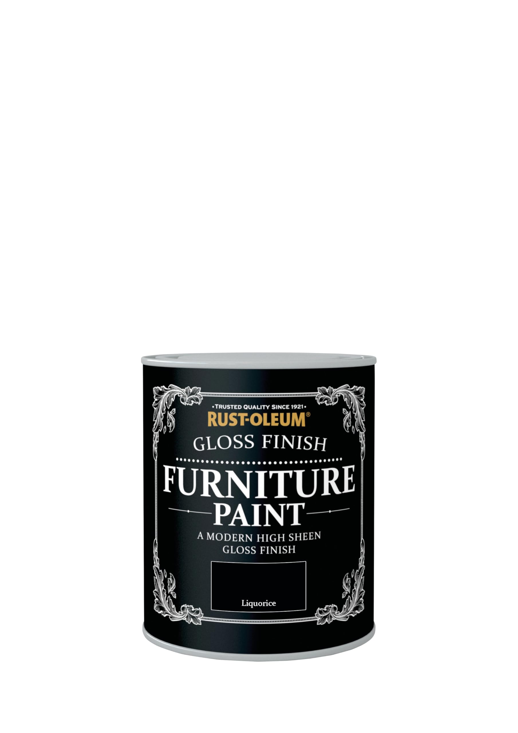 Rust-Oleum Furniture Paint in Gloss Finish - Liquorice 750ml