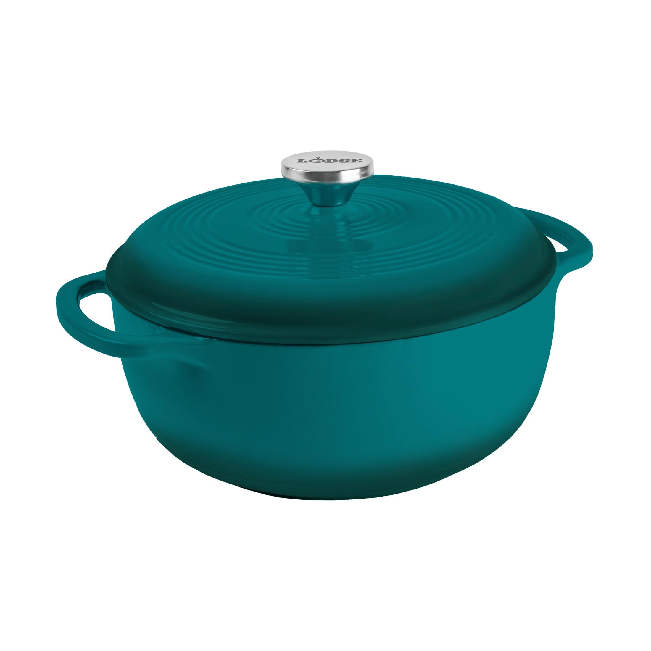 Lodge 4.5qt Dutch Oven - Caribbean Blue -13