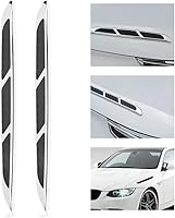 Vista 4 de Ventilación de aire, 2 piezas de cubierta de ventilación de aire para puerta lateral de automóvil, rejilla de admisión, calcomanía decorativa