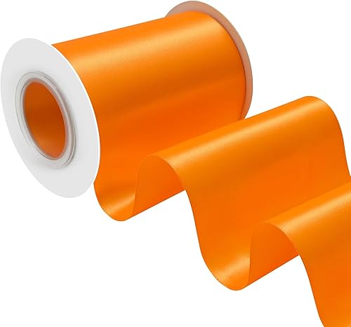 Miniatura 614 de Cinta de satén rosa polvoriento de doble cara de 1/4 pulgadas x 50 yardas, cintas de poliéster polvorientas para envolver regalos, cinta de tela