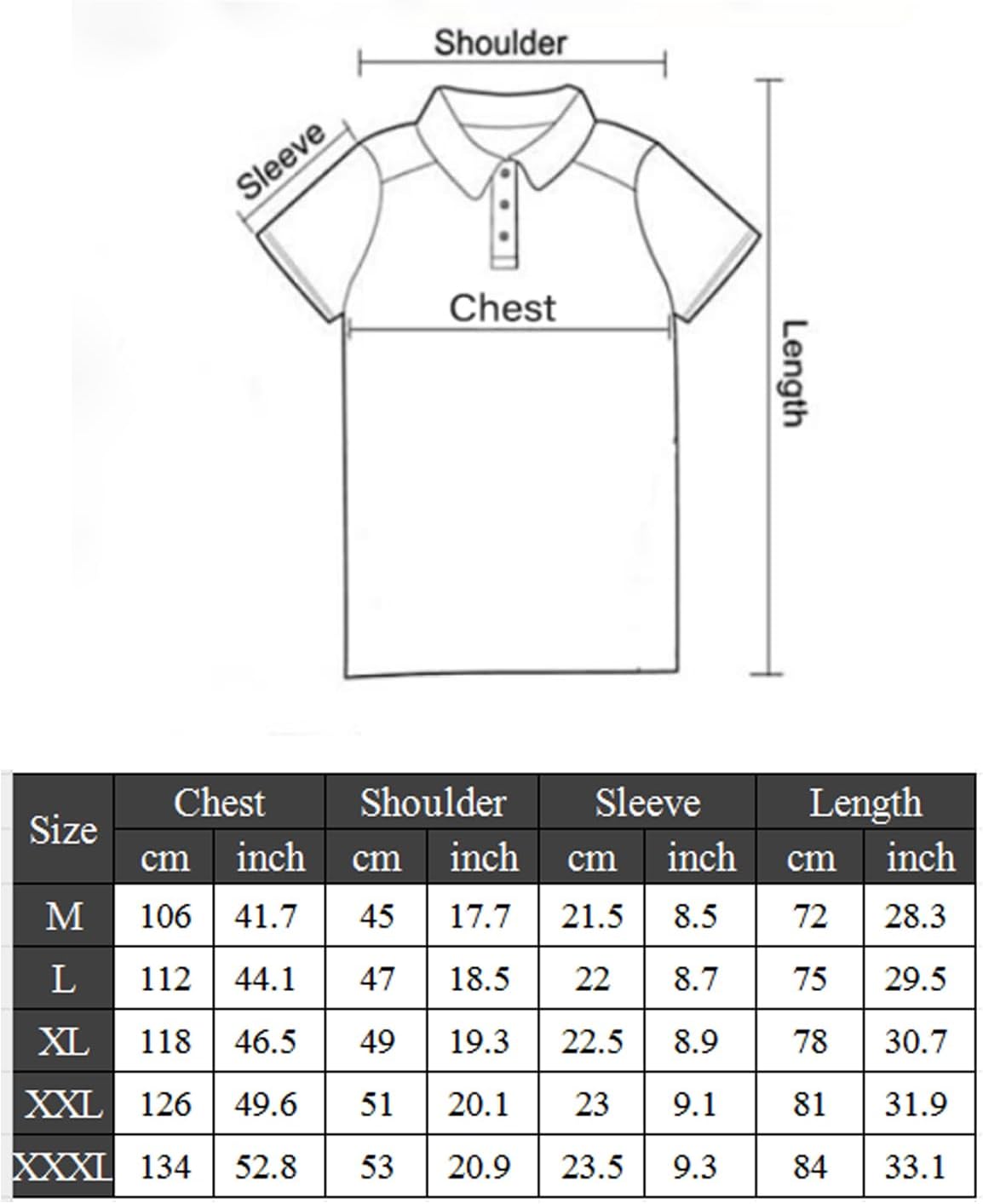GNRSPTY Poloshirt Herren Kurzarm Polohemd Giraffe Stickerei Einfarbig T-Shirt M-3XL - Image 6