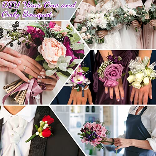 Flower Arrangements Supplies Floral Arrangement Kit With Floral Tape, Flower Water Cubes,26 Gauge Floral Wire Stems Green Paddle Wire Built-In Cutter Rose Thorn Stripper Corsage Pins Bouquet Tools #TOP5
