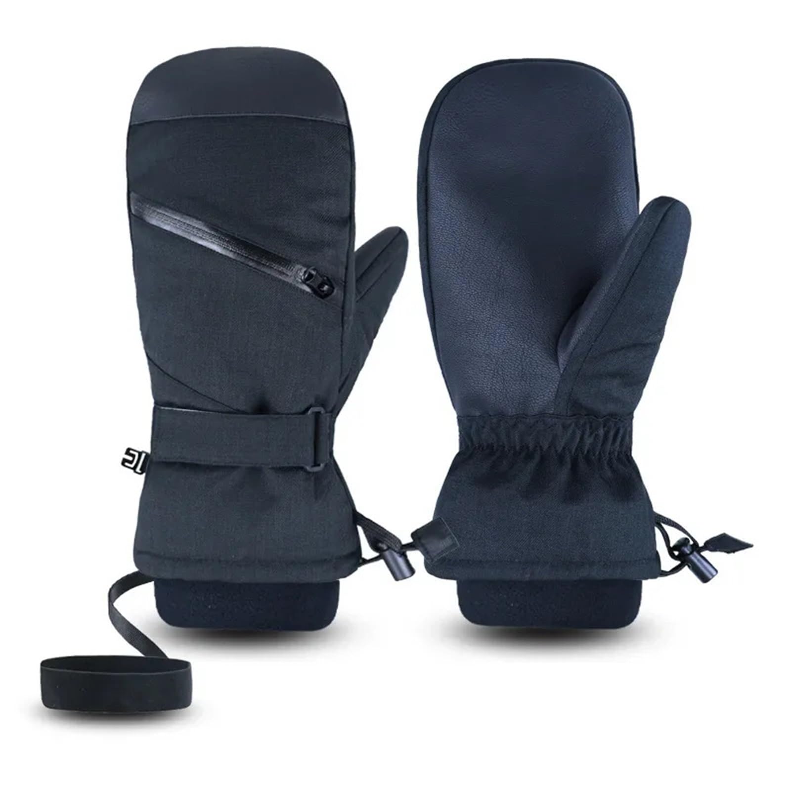 Guantes de esquí Invierno 5 Dedos con Forro Polar, for Snowboard, Pantalla táctil, térmicos, Gruesos, for Nieve, for Hombre y Mujer, for Moto, cálidos para Clima Frio