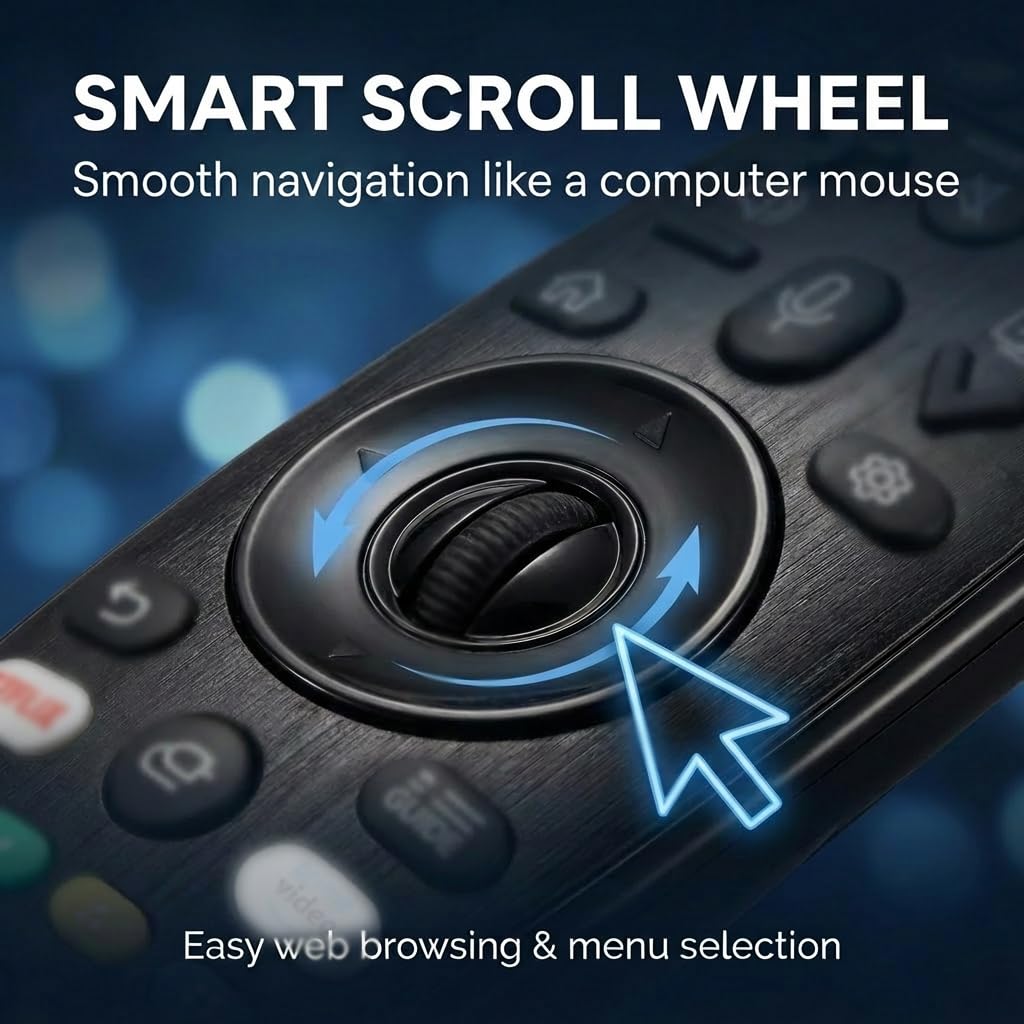 Control Remoto para LG Smart TV Universal Reemplazo Magic Remote MR20GA/19BA/18BA/21GA/22GA/23GA/650A/AKB75855501 Control Remoto Compatible con LG LED/HDTV/UHD/OLED/3D/4K (sin función Voz ni Puntero) — view 4