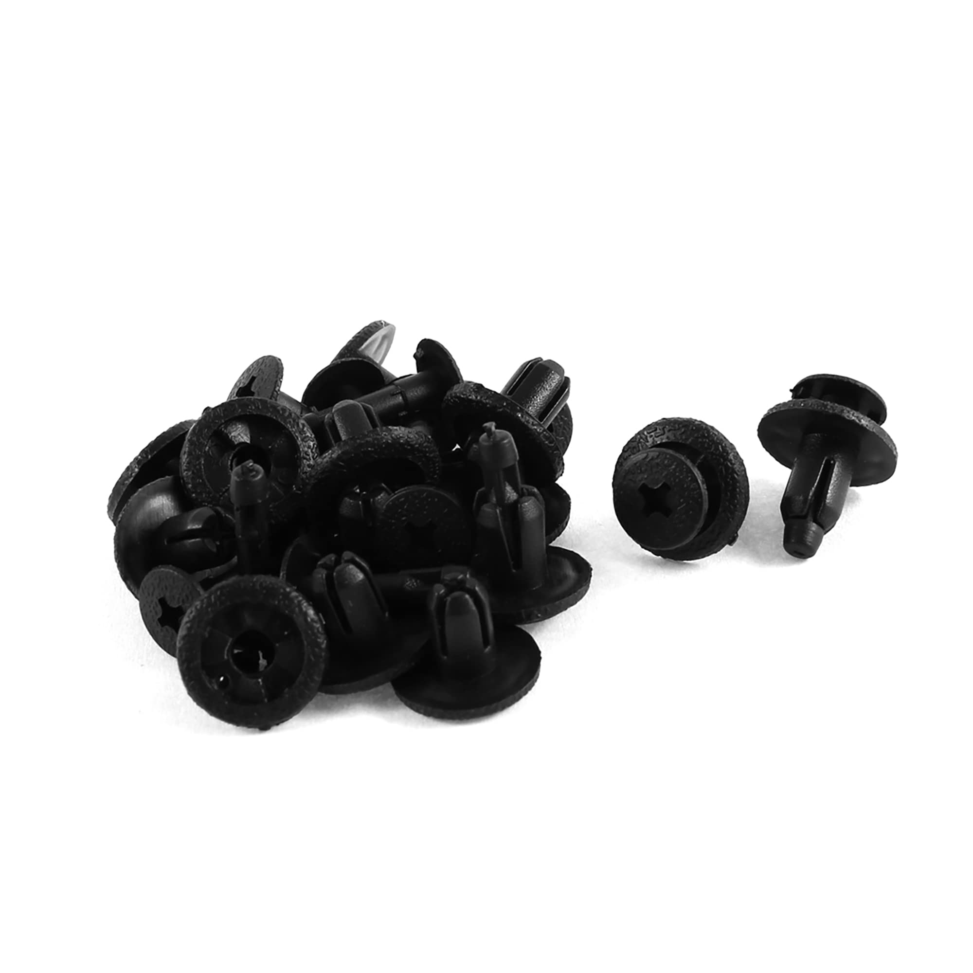 Set Di 50 Clip Rivetto In Plastica Nero Per Auto | 5mm | Fissaggio Paraurti E Pannelli