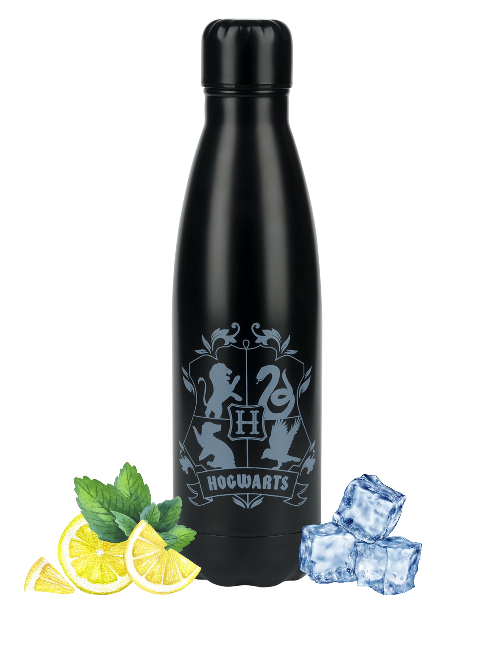 Wizarding World Harry Potter Thermos Flask Water Bottle for Hot & Cold Drinks Stainless Steel BPA-Free Insulated Kids & Adults School Fitness Outdoor 500 ml