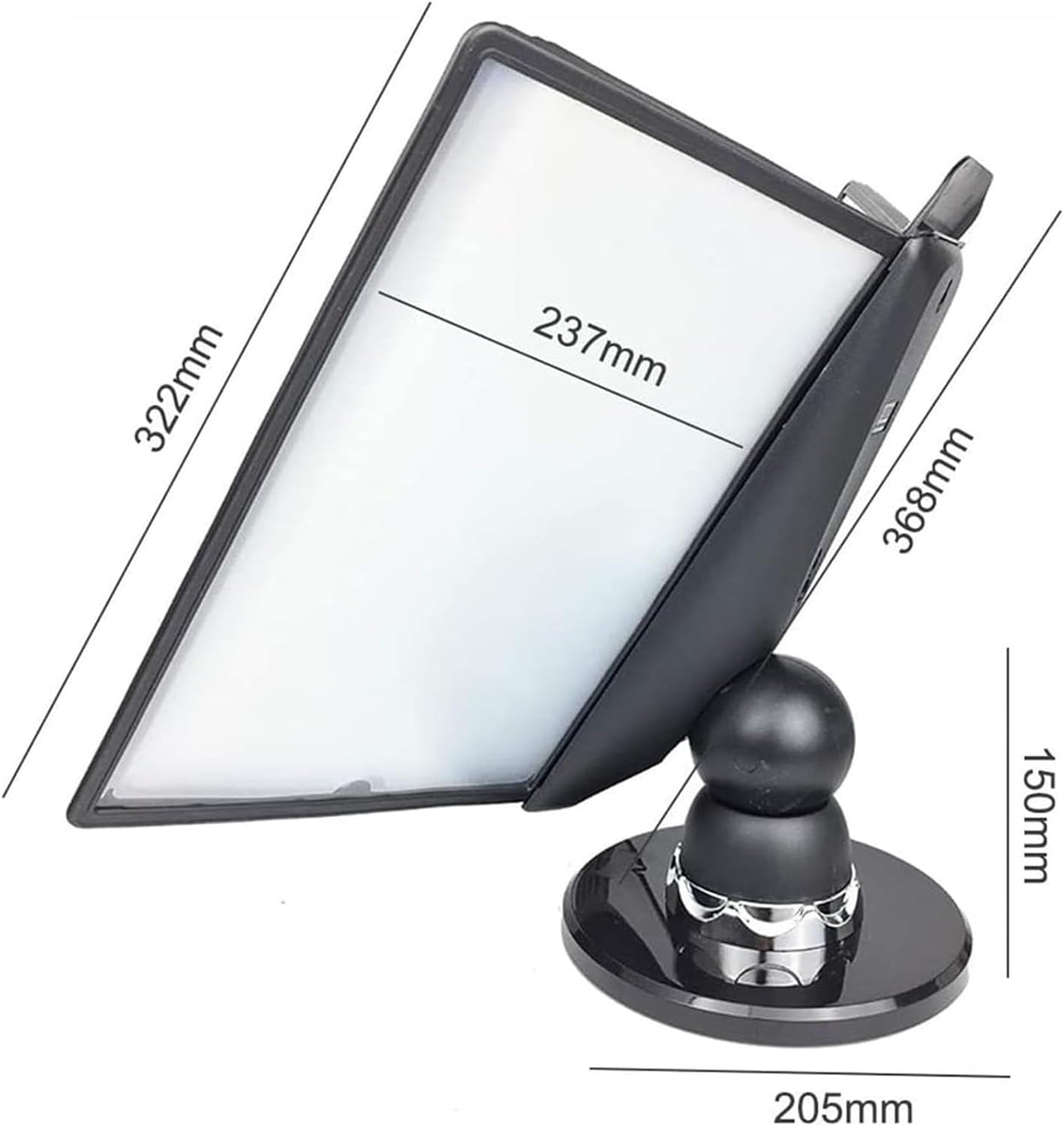 Wall Mount Reference Organizer - File Organizer for Desk, 10 Display Pockets, Letter-Size, Adjustable Catalog Display Rack, for Office Display and Storage A4 Documents, Space Saving,