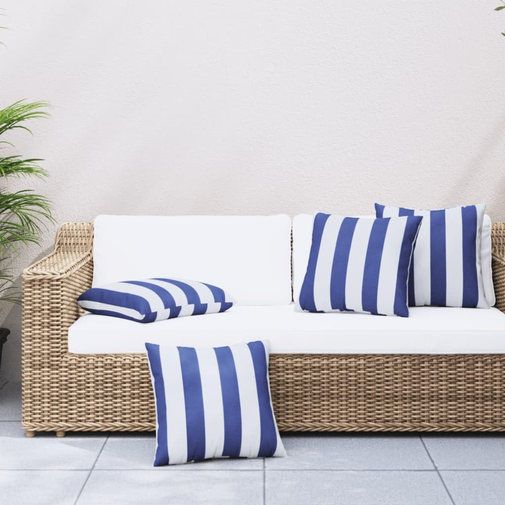 Coussins décoratifs pour jardin et balcon lot de 4 grands formats 60 x 60 cm déperlants